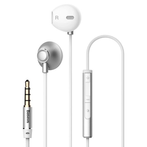 Baseus Encok H06 in-ear headphones headset with remote control silver (NGH06-0S)