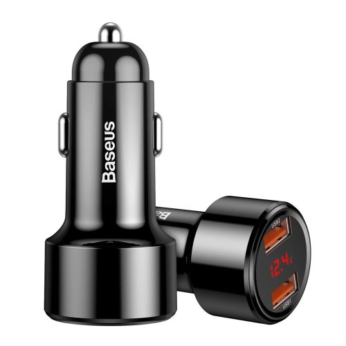 Baseus Magic Series Dual QC - Quick Charge 3.0 2x USB 45W 6A car charger black (CCMLC20A-01)