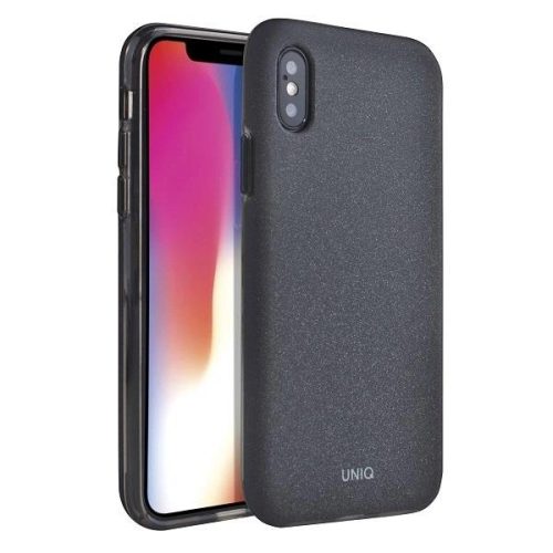 UNIQ etui Lithos iPhone X/Xs czarny /charcoal black