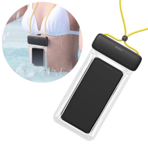 Baseus universal waterproof cover phone case (max 7.2'') for the pool by the water IPX8 yellow (ACFSD-DGY)