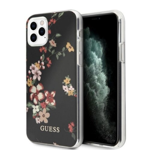 Guess GUHCN65IMLFL04 iPhone 11 Pro Max black/black N°4 Flower Collection