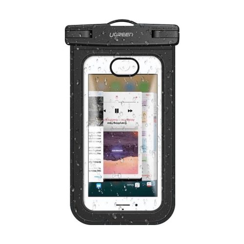 Ugreen universal waterproof cover phone case (max 6.0'') for swimming pool IPX8 black (50919 LP186)