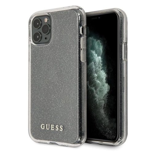 Guess GUHCN58PCGLSI iPhone 11 Pro silver/silver hard case Glitter