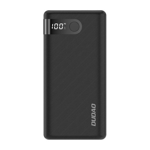 Dudao powerbank 20000 mAh 2x USB / USB Type C / micro USB 2 A with LED screen black (K9Pro-06)