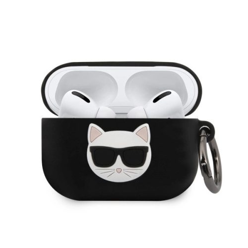 Karl Lagerfeld KLACAPSILCHBK AirPods Pro cover czarny/black Silicone Choupette