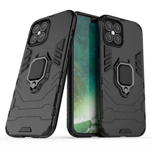 Ring Armor Case Kickstand Tough Rugged Cover for iPhone 12 Pro Max black