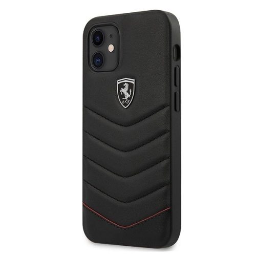 Ferrari FEHQUHCP12SBK iPhone 12 mini 5.4" black/black hardcase Off Track Quilted