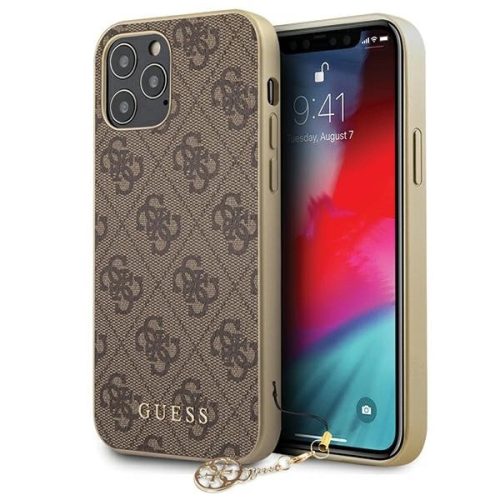 Guess GUHCP12MGF4GBR iPhone 12/12 Pro 6.1" brown/brown hardcase 4G Charms Collection