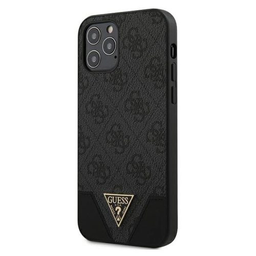 Guess GUHCP12MPU4GHBK iPhone 12/12 Pro 6.1" grey/grey hardcase 4G Triangle Collection