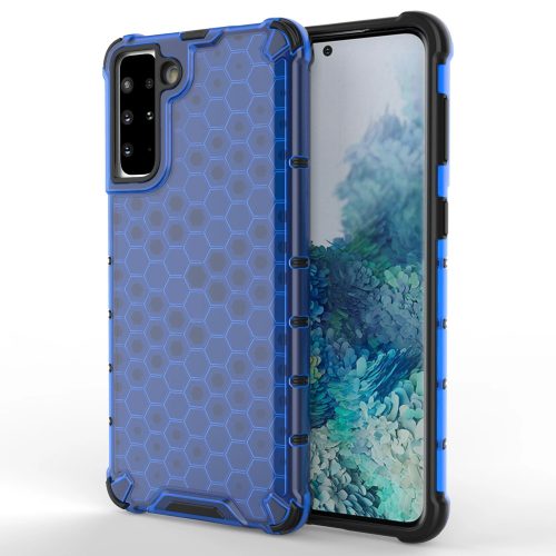 Honeycomb Armor Szilikon Tok TPU Bumper Samsung Galaxy S21+ 5G (S21 Plus 5G) Kék