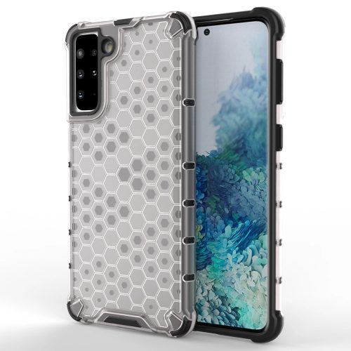 Honeycomb Armor Szilikon Tok TPU Bumper Samsung Galaxy S21+ 5G (S21 Plus 5G) Áttetsző