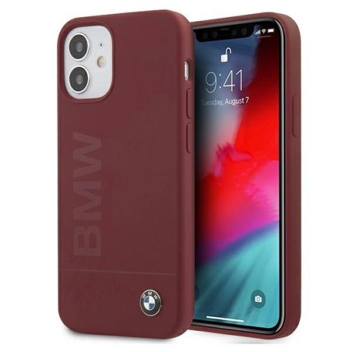 Etui BMW BMHCP12SSLBLRE iPhone 12 mini 5,4" czerwony/red hardcase Silicone Signature Logo