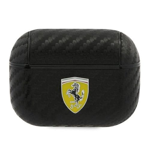 Ferrari FESAPCABK AirPods Pro cover black/black On Track PU Carbon