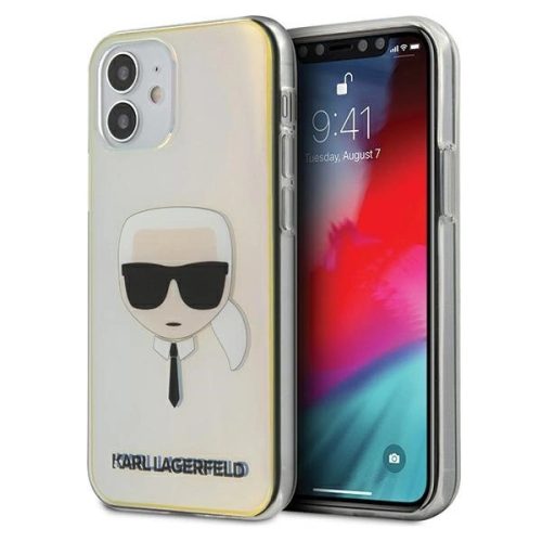 Karl Lagerfeld KLHCP12SPCKHML iPhone 12 mini 5,4" multicolor hardcase Iridescent Karl's Head