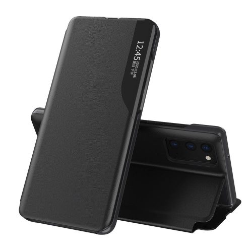 Samsung Galaxy A72 4G Notesz Tok BookCase View Elegant Kitámasztható Fekete