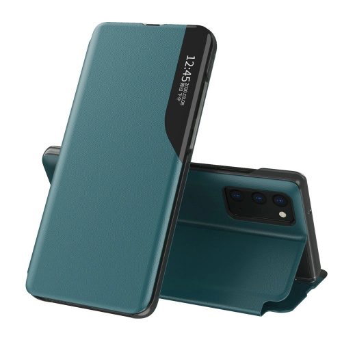 Samsung Galaxy A72 4G Notesz Tok BookCase View Elegant Kitámasztható Zöld