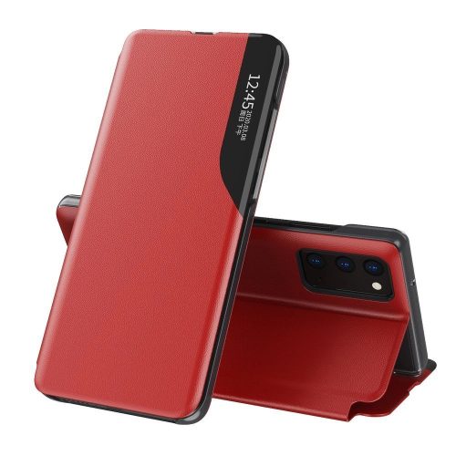 Samsung Galaxy A52s 5G / A52 5G / A52 4G Notesz Tok BookCase View Elegant Kitámasztható Piros