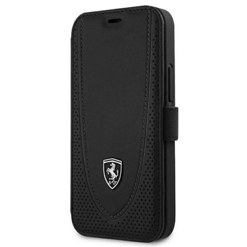 Ferrari FEOGOFLBKP12SBK iPhone 12 mini 5.4" black/black book Off Track Perforated