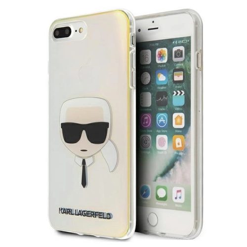 Karl Lagerfeld KLHCI8LPCKHML iPhone 7/8 Plus multicolor hardcase Iridescent Karl's Head