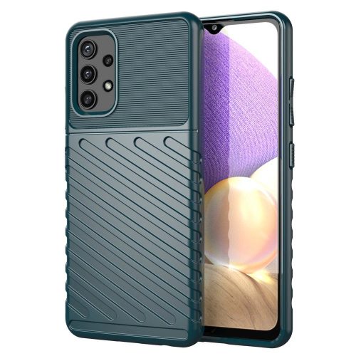 Thunder Szilikon Tok Flexible Tough Rugged Cover TPU Szilikon Tok Samsung Galaxy A72 4G green