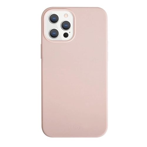 UNIQ etui Lino Hue iPhone 12 Pro Max 6,7" różowy/blush pink Antimicrobial