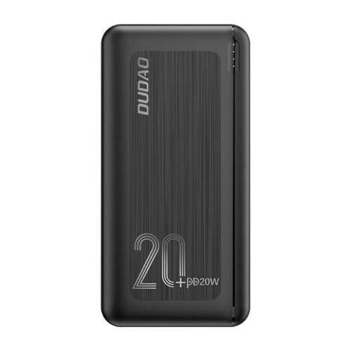 Dudao powerbank 20000 mAh Power Delivery 20 W Quick Charge 3.0 2x USB / USB Type C black (K12PQ + black)