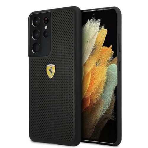 Ferrari FESPEHCS21LBK S21 Ultra G996 black/black hardcase On Track Perforated