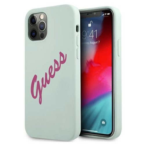 Guess GUHCP12LLSVSBF iPhone 12 Pro Max 6.7" blue fuchsia/blue fuschia hardcase Silicone Vintage