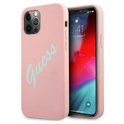 Guess GUHCP12MLSVSPG iPhone 12/12 Pro 6.1" rose green/green pink hardcase Silicone Vintage