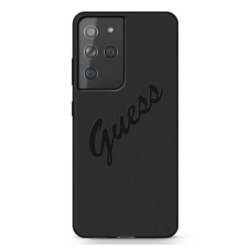 Guess GUHCS21LLSVSBK S21 Ultra G998 black/black hardcase Script Vintage