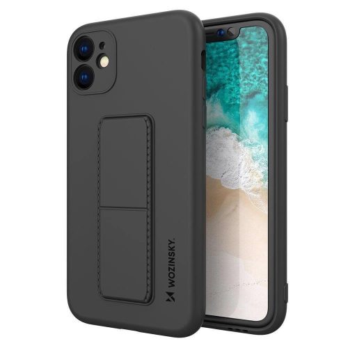 Wozinsky Kickstand Case iPhone 11 Pro silicone case with stand black