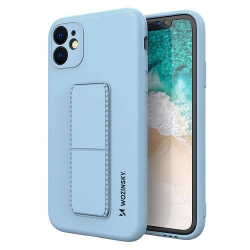 Wozinsky Kickstand Case silicone case with stand for iPhone 11 Pro light blue