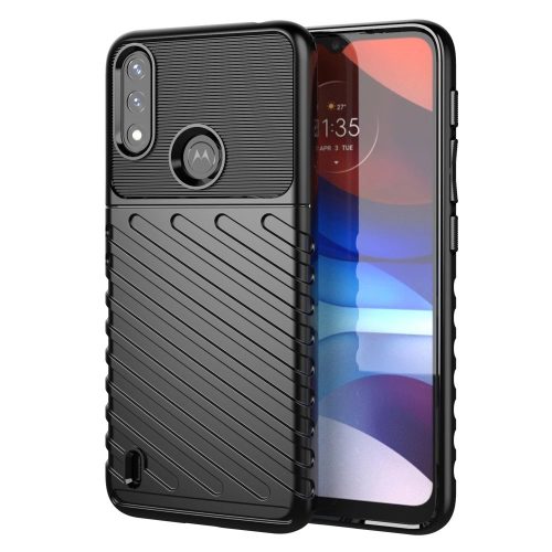 Thunder Szilikon Tok flexible armored cover Motorola Moto E7 Power Fekete