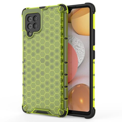 Honeycomb Armor Szilikon Tok TPU Bumper Samsung Galaxy A42 5G Zöld