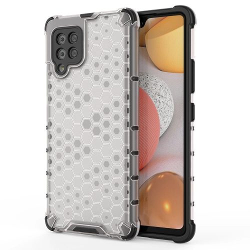 Honeycomb Armor Szilikon Tok TPU Bumper Samsung Galaxy A42 5G Áttetsző