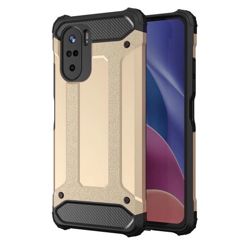 Hybrid Armor Ütésálló Tok Tough Rugged Xiaomi Redmi K40 Pro+ / K40 Pro / K40 / Poco F3 Arany