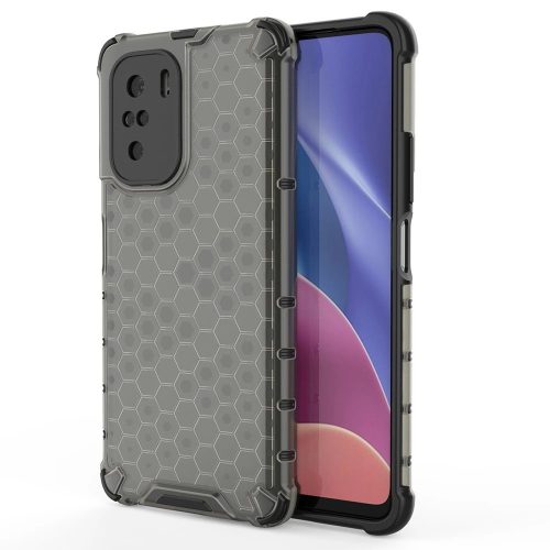 Honeycomb Armor Szilikon Tok TPU Bumper Xiaomi Redmi K40 Pro+ / K40 Pro / K40 / Poco F3 Fekete