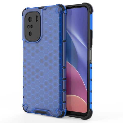 Honeycomb Armor Szilikon Tok TPU Bumper Xiaomi Redmi K40 Pro+ / K40 Pro / K40 / Poco F3 Kék