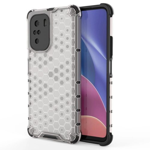 Honeycomb Armor Szilikon Tok TPU Bumper Xiaomi Redmi K40 Pro+ / K40 Pro / K40 / Poco F3 Áttetsző