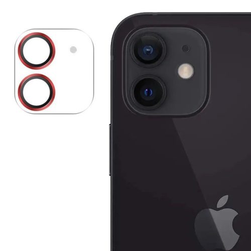 Joyroom Shining Series full lens protector camera tempered glass for iPhone 12 mini red (JR-PF686)