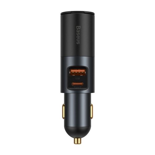 Baseus Share Together USB / USB Type C / cigarette lighter socket car charger 120W Quick Charge Power Delivery gray (CCBT-C0G)