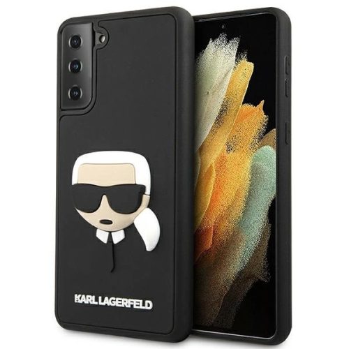 Karl Lagerfeld KLHCS21MKH3DBK S21+ G996 czarny/black hardcase 3D Rubber Karl's Head