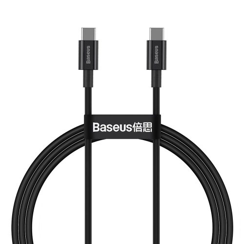 Baseus CATYS-B01 USB-C - USB-C PD QC FCP cable 100W 5A 480Mb/s 1m - black