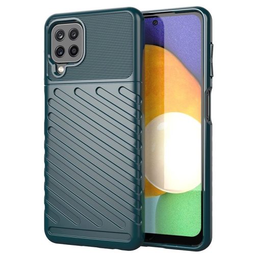 Thunder Szilikon Tok Flexible Tough Rugged Cover TPU Szilikon Tok Samsung Galaxy A22 4G green