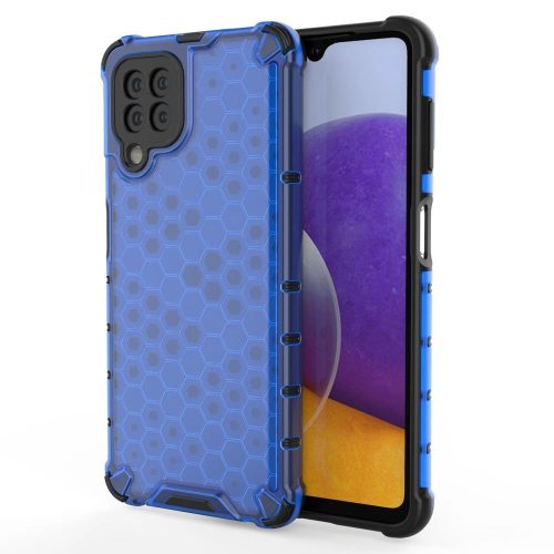 Honeycomb Armor Szilikon Tok TPU Bumper Samsung Galaxy A22 4G Kék