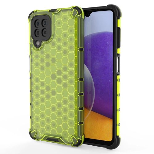 Honeycomb Armor Szilikon Tok TPU Bumper Samsung Galaxy A22 4G Zöld