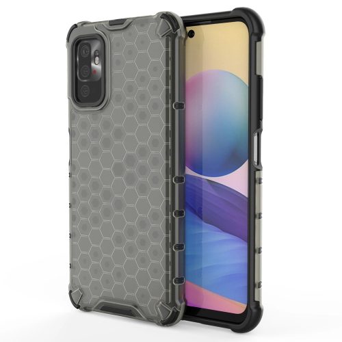 Honeycomb Armor Szilikon Tok TPU Bumper Xiaomi Redmi Note 10 5G / Poco M3 Pro Fekete