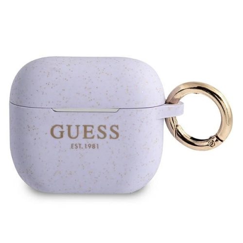 Guess GUA3SGGEU AirPods 3 cover purple/purple Silicone Glitter