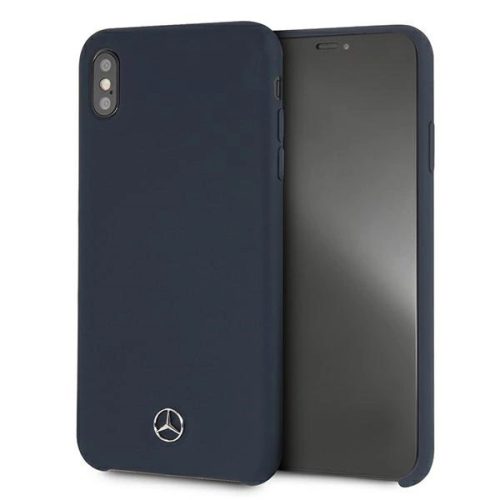 Mercedes MEHCI65SILNA iPhone Xs Max niebieski/blue hardcase Silicone Line