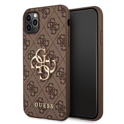 Guess GUHCN654GMGBR iPhone 11 Pro Max brown/brown hardcase 4G Big Metal Logo